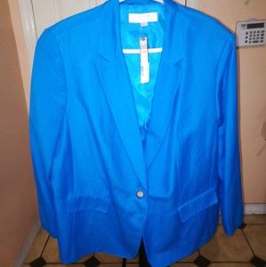 NWT Tahari Linen Blazer 20W